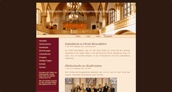 Desktop Screenshot of christuskirche-hagen.de
